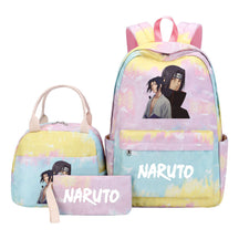 Naruto Student Girl Backpack Lunch Bag Three Piece Set Backpack Set