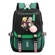Cartoon Fashion Usb Student Backpack With Casual Woven Strap Flip Back Backpack
