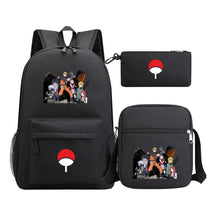 Naruto Starry Sky Youth School Bag Three Piece Set For Boys And Girls Backpack Set