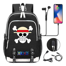 Pirate King Lufei Youth Student School Bag Usb Men's And Women's Leisure Backpack