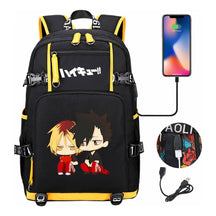 Volleyball Youth Usb Large Capacity Youth Student School Bag Men's And Women's Leisure Travel Backpack