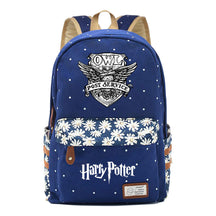 School Of Witchcraft And Wizardry Youth Student Backpack, Floral Canvas, Female Backpack