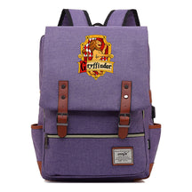 School Of Witchcraft And Wizardry Student Backpack Usb Men's And Women's Leisure Belt Buckle Backpack