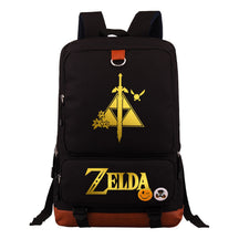 Golden Selda Kingdom Tear Print Youth Student School Bag Travel Bag Shoulder Travel Backpack