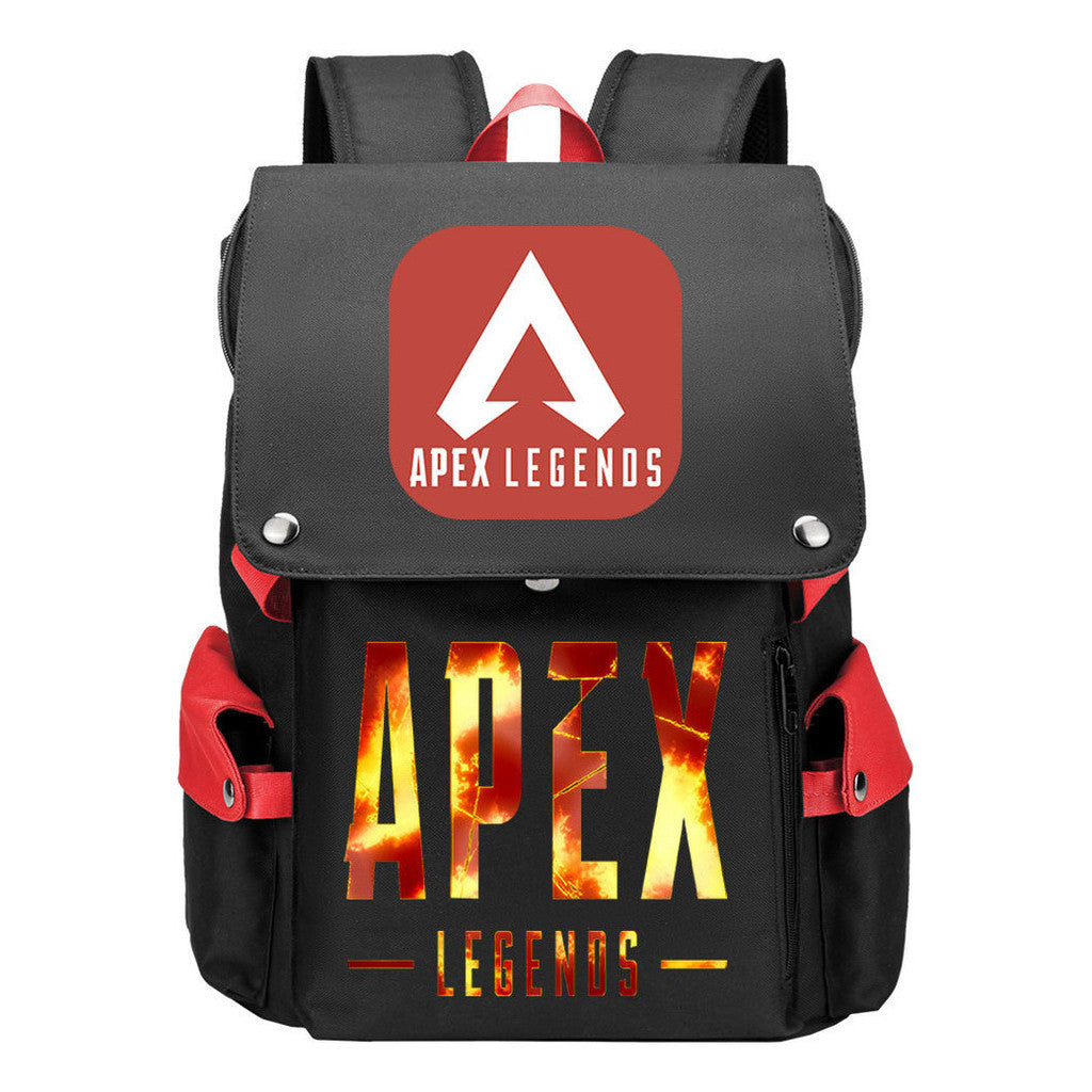 Apex Hero Print Usb Charging Cap Headpiece Student Backpack Leisure Backpack
