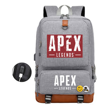 Apex Hero Print Usb Youth School Bag Leisure Travel Backpack