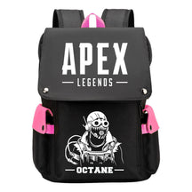 Apex Hero Print Usb Charging Head Youth School Bag Casual Backpack