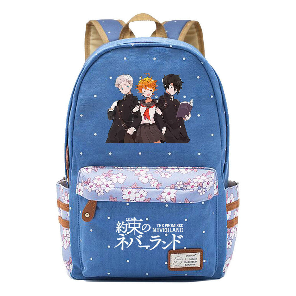 Promised Dream Island Printed Teenage Student Backpack With Floral Floral Floral Casual Backpack For Men And Women