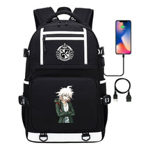 Cartoon Cartoon Printed Usb Youth Student Backpack Men's And Women's Backpack Leisure Travel Backpack