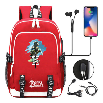 Usb Youth Student Backpack For Men And Women's Leisure Sports Backpack