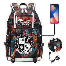 Printed Usb Large Capacity Youth Student Backpack For Men And Women's Leisure Travel Backpack