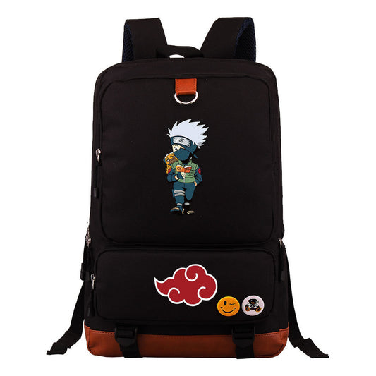 Cartoon Day Marvel Naruto Uchibo Youth Student School Bag Large Capacity Travel Bag Men's And Women's Backpack