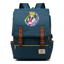 Beautiful Girl Warrior Youth Student School Bag Usb Men's And Women's Leisure Backpack