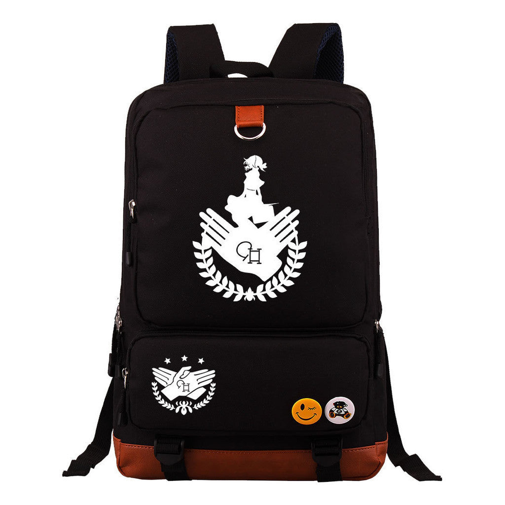 Violet Eternal Garden Printed Youth Student School Bag Large Capacity Travel Bag Men's And Women's Backpack