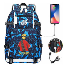 Printed Usb Youth Student School Bag Leisure Large Capacity Travel Backpack