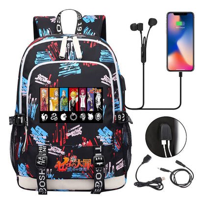 Junior Student Backpack Usb Leisure Backpack For Boys And Girls