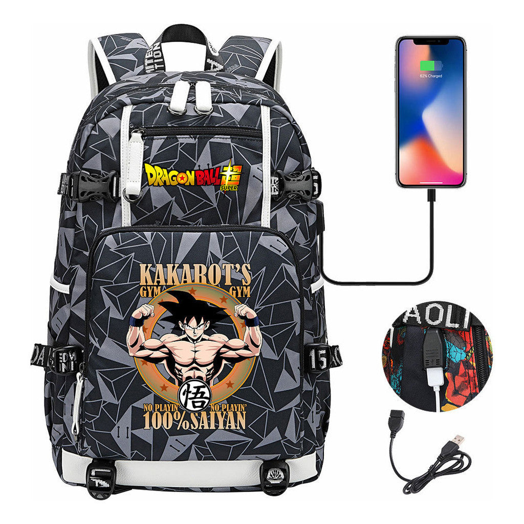 Usb Large Capacity Youth Student Backpack For Men And Women's Leisure Travel Backpack