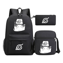 Anime Naruto Starry Sky Youth School Bag Three Piece Set For Men And Women Backpack Set