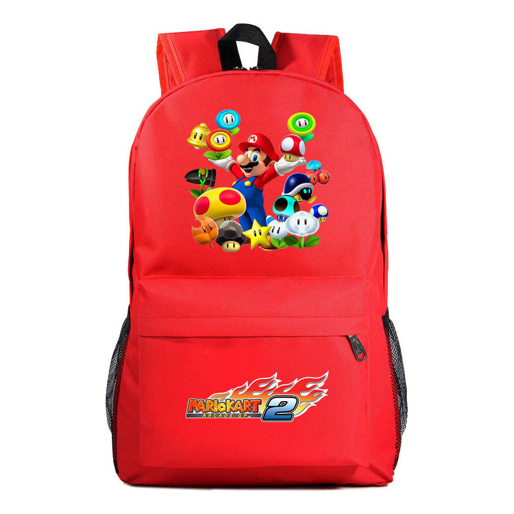 Super Mario Starry Sky Youth Student Backpack For Men And Women's Leisure Travel Backpack