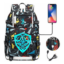 Legend Of Zelda Usb Youth Student Backpack For Men And Women's Leisure Travel Backpack