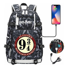 School Of Witchcraft And Wizardry Usb Earphones, Youth Student Backpacks, Leisure Travel Backpacks