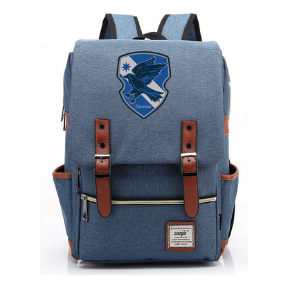 School Of Magic Printed Youth Schoolbag Leisure Belt Buckle Classic Backpack