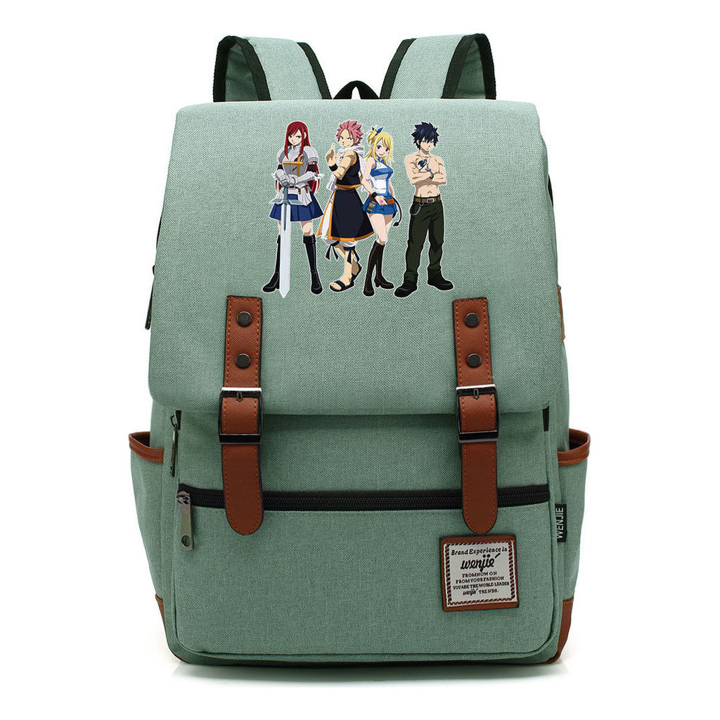 Printed Schoolbags Young Students And Classic Backpacks With Belt Buckles Men And Women.