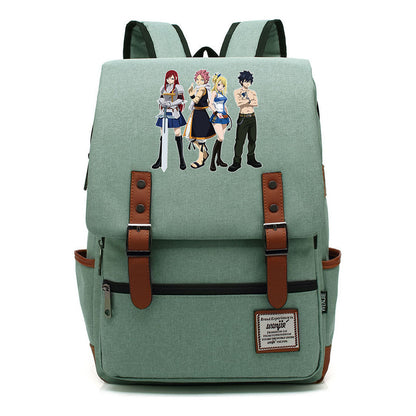 Printed Schoolbags Young Students And Classic Backpacks With Belt Buckles Men And Women.
