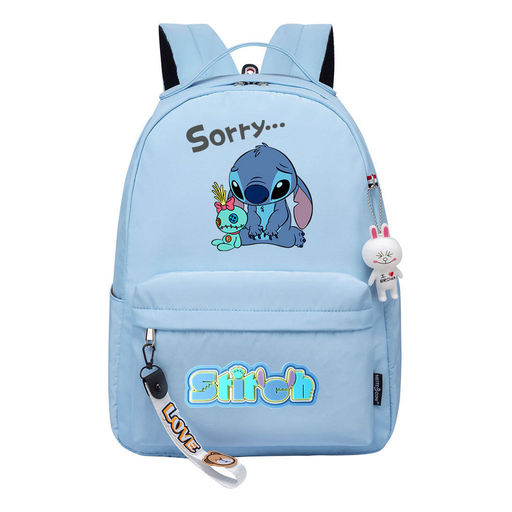 Interstellar Baby Stitch Printed Youth Student School Bag For Men And Women Leisure Travel Bag For Women Backpack