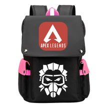 Apex Hero Print Usb Charging Head Youth School Bag Casual Backpack