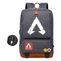 Apex Hero Print Usb Youth School Bag Travel Backpack