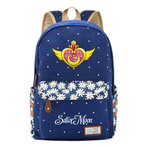 Anime Beauty Girl Warrior Youth School Bag Fragmented Flower Leisure Backpack