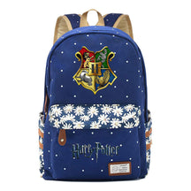 School Of Witchcraft And Wizardry Student Backpack With Floral Canvas Backpack