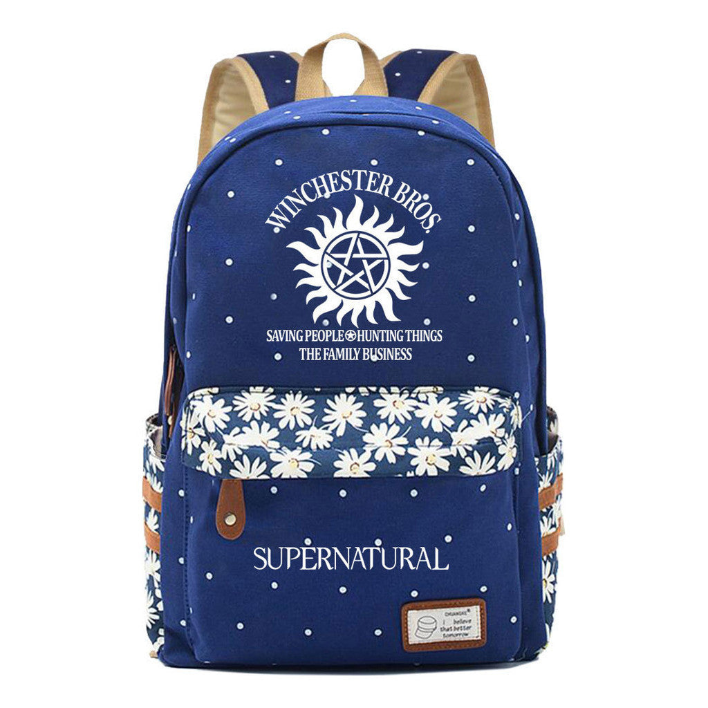Evil Power Printed Youth And Girls School Bag Fashion Boy's And Girl's Leisure Backpack