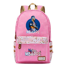 Football Star Mbappe Printed Teenage Girl Student Backpack, Fashionable And Casual Backpack