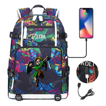 Game Zelda Legend Printed Youth Student Backpack For Men And Women With Large Capacity Leisure Travel Backpack