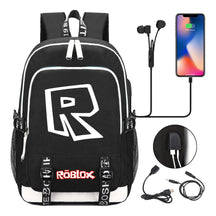 Printed Youth Student Backpack Usb Casual Backpack
