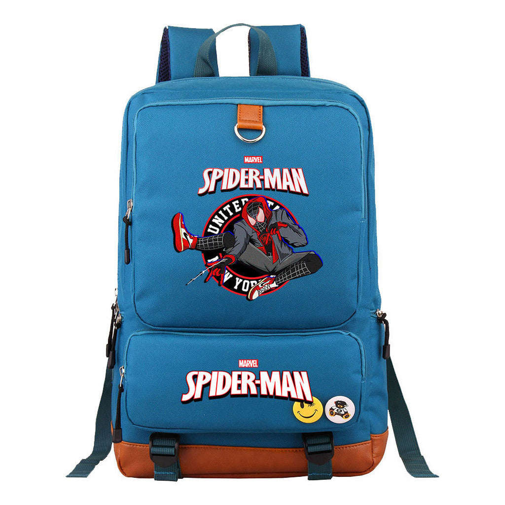 Superhero Printed Student Backpack, Travel Bag, Men's And Women's Backpack