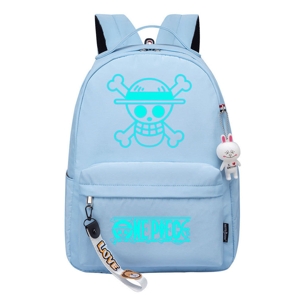 Cartoon Pirate Wang Lufei Youth Student School Bag Leisure Bag Girl Backpack