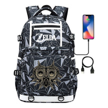 Legend Of Zelda Printed Usb Youth Student Backpack Men's And Women's Backpack Leisure Travel Bag
