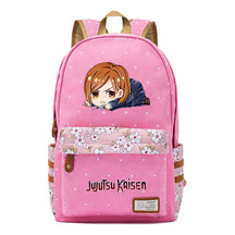 Cartoon Teenage Girl Student Backpack Casual Canvas Backpack