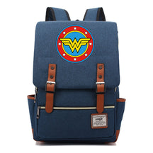 Anime Wonder Woman Printed Youth Student School Bag Men's And Women's Leisure Belt Buckle Backpack