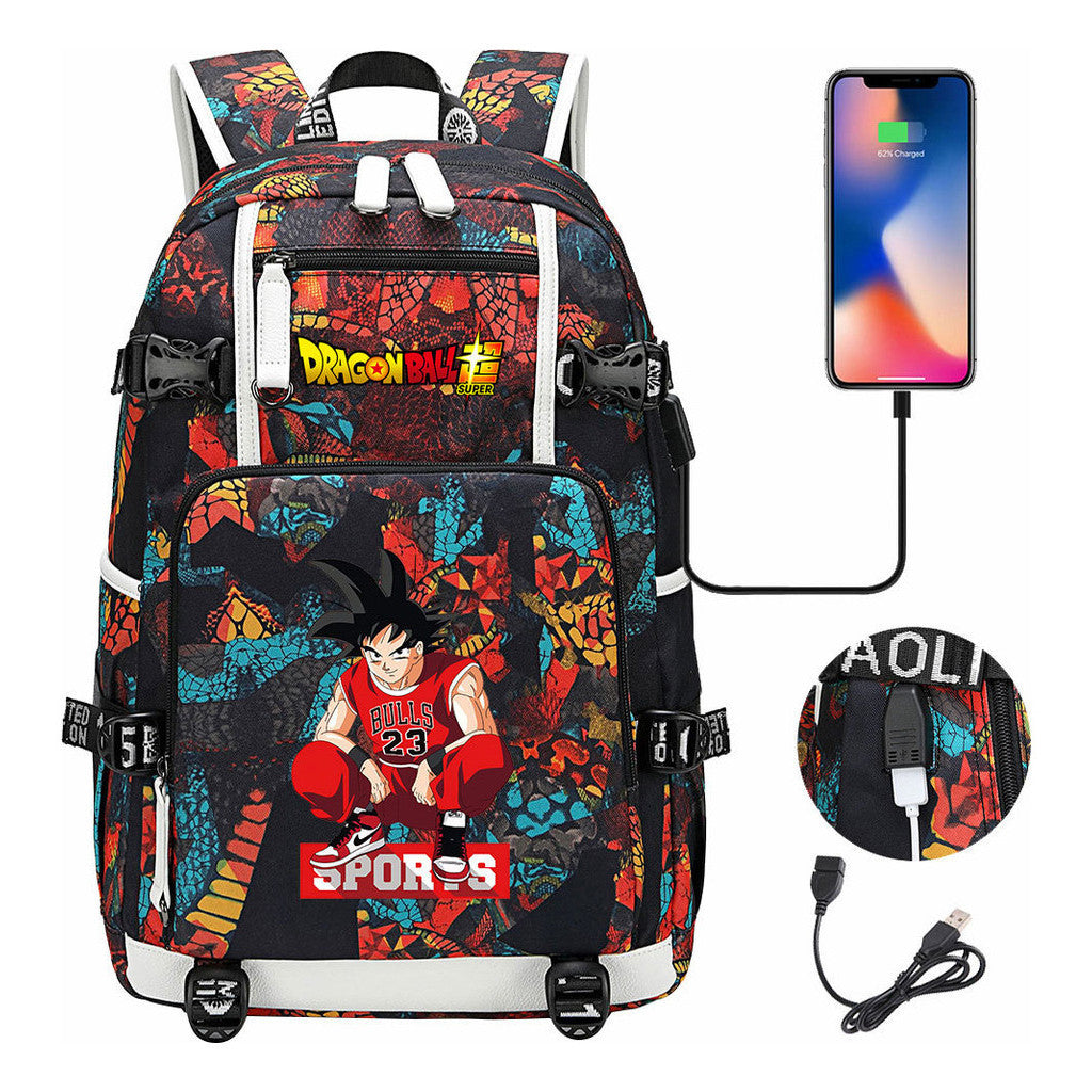 Usb Large Capacity Youth Student Backpack For Men And Women's Leisure Travel Backpack