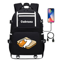 Cartoon Super Cute Lazy Egg Usb Student Backpack For Boys And Girls Backpack Leisure Travel Bag