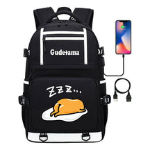 Cartoon Super Cute Lazy Egg Usb Student Backpack For Boys And Girls Backpack Leisure Travel Bag
