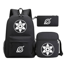 Anime Naruto Starry Sky Youth School Bag Three Piece Set For Men And Women Backpack Set