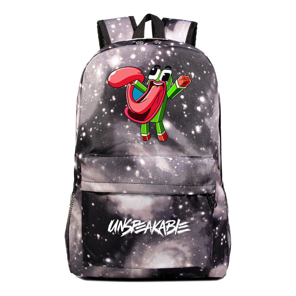 Starry Sky Youth Student Backpack For Men And Women's Leisure Travel Backpack