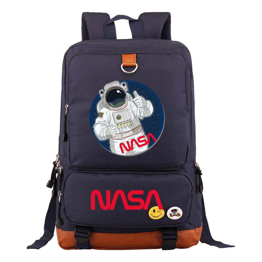 Nasa Fashion Printed Youth Student School Bag Large Capacity Travel Bag Men's And Women's Backpack