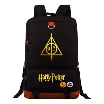 Golden Magic School Youth Student School Bag Large Capacity Travel Bag Men's And Women's Backpack