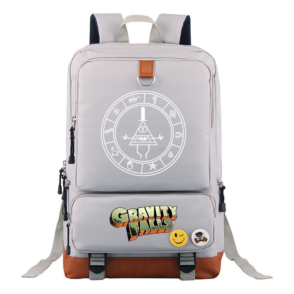 Strange Town Youth Student School Bag Large Capacity Travel Bag Men's And Women's Backpack
